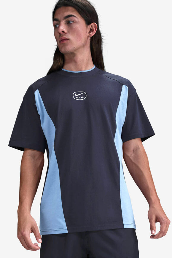 Air t-shirt ample - Obsidian + Blue Beyond