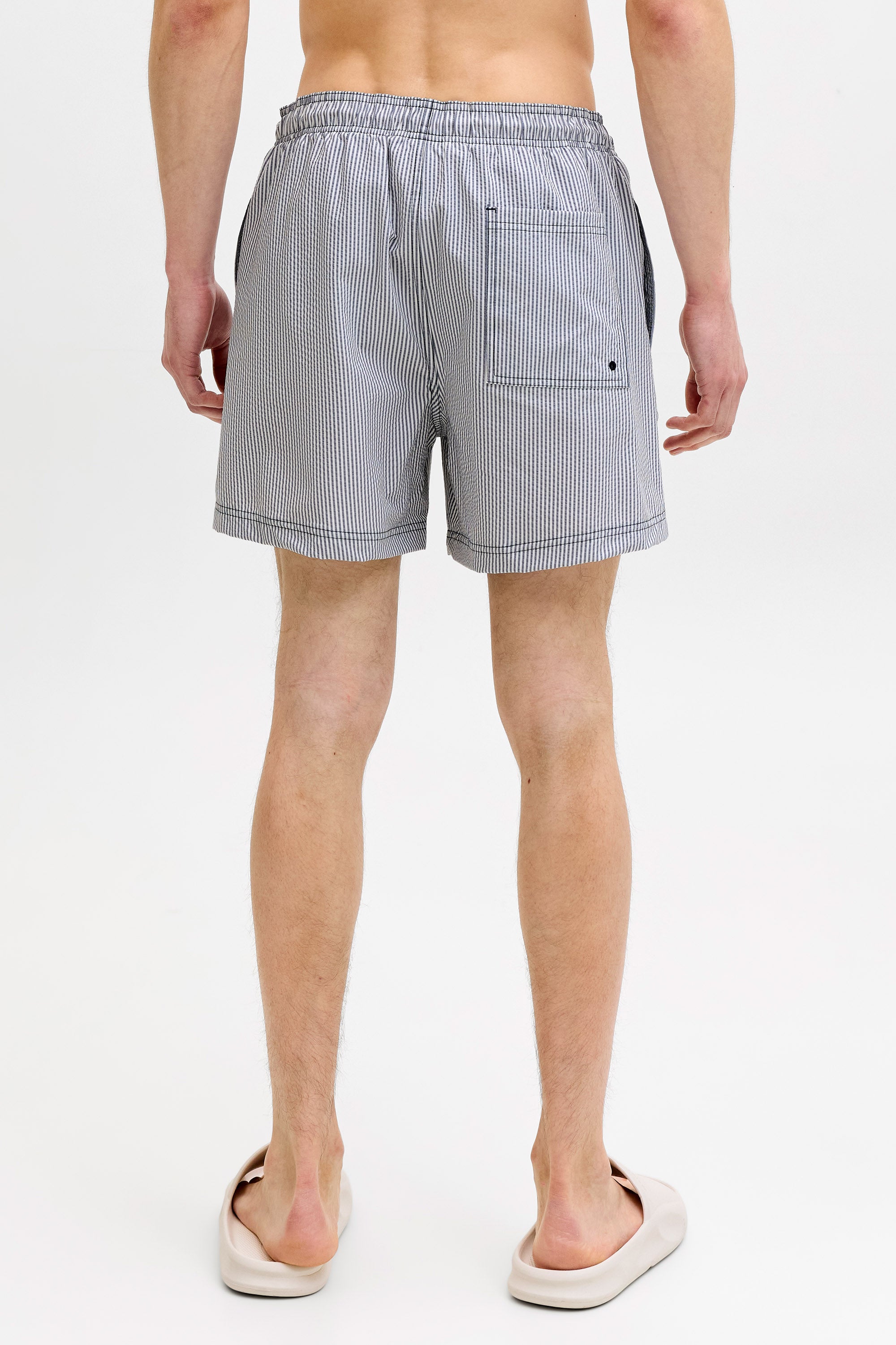 JPSTMAUI seersucker swim shorts - Navy Blazer