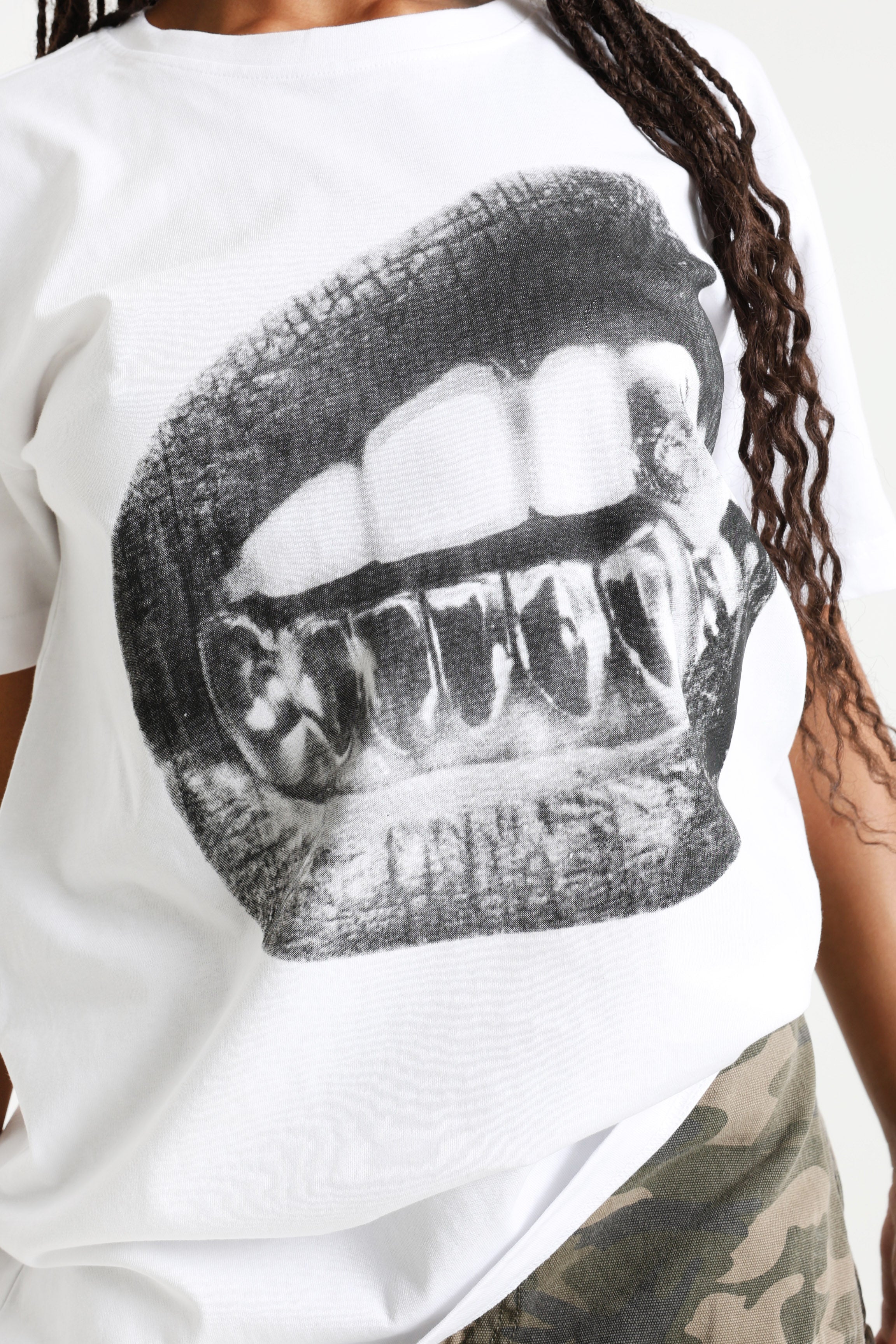 Oversize T-Shirt - Weiss