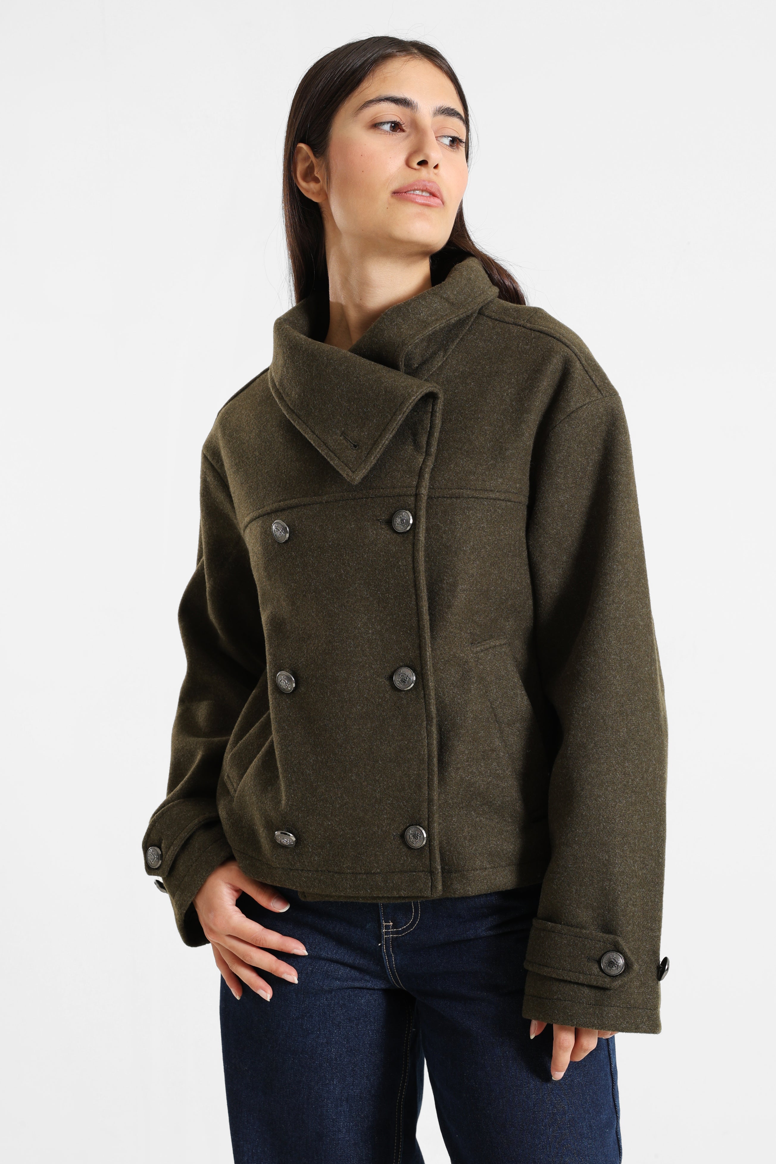 Short coat - Heather khaki