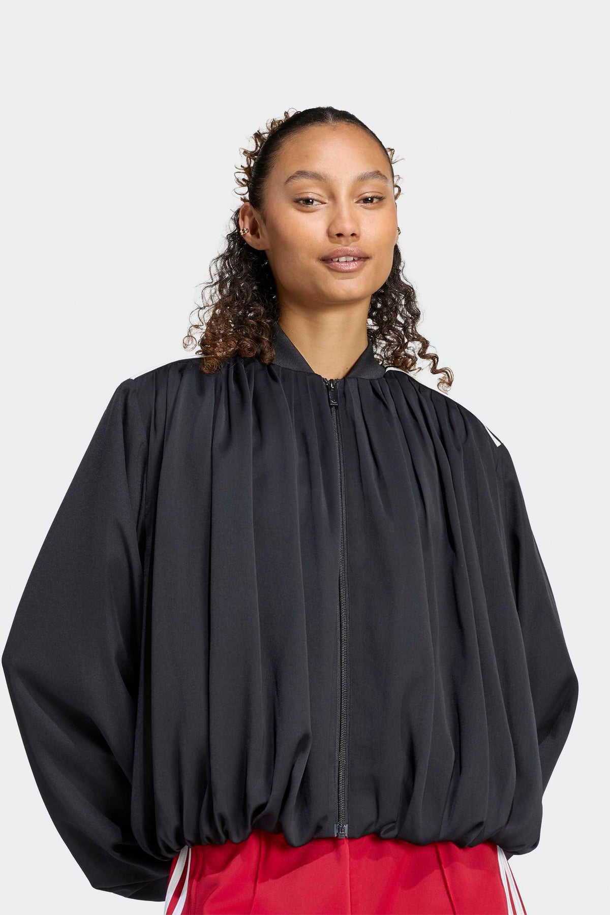 Veste de survêtement ballon plissée - Black