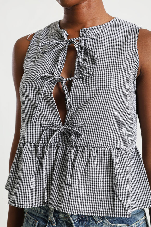 Camicetta - nero + bianco