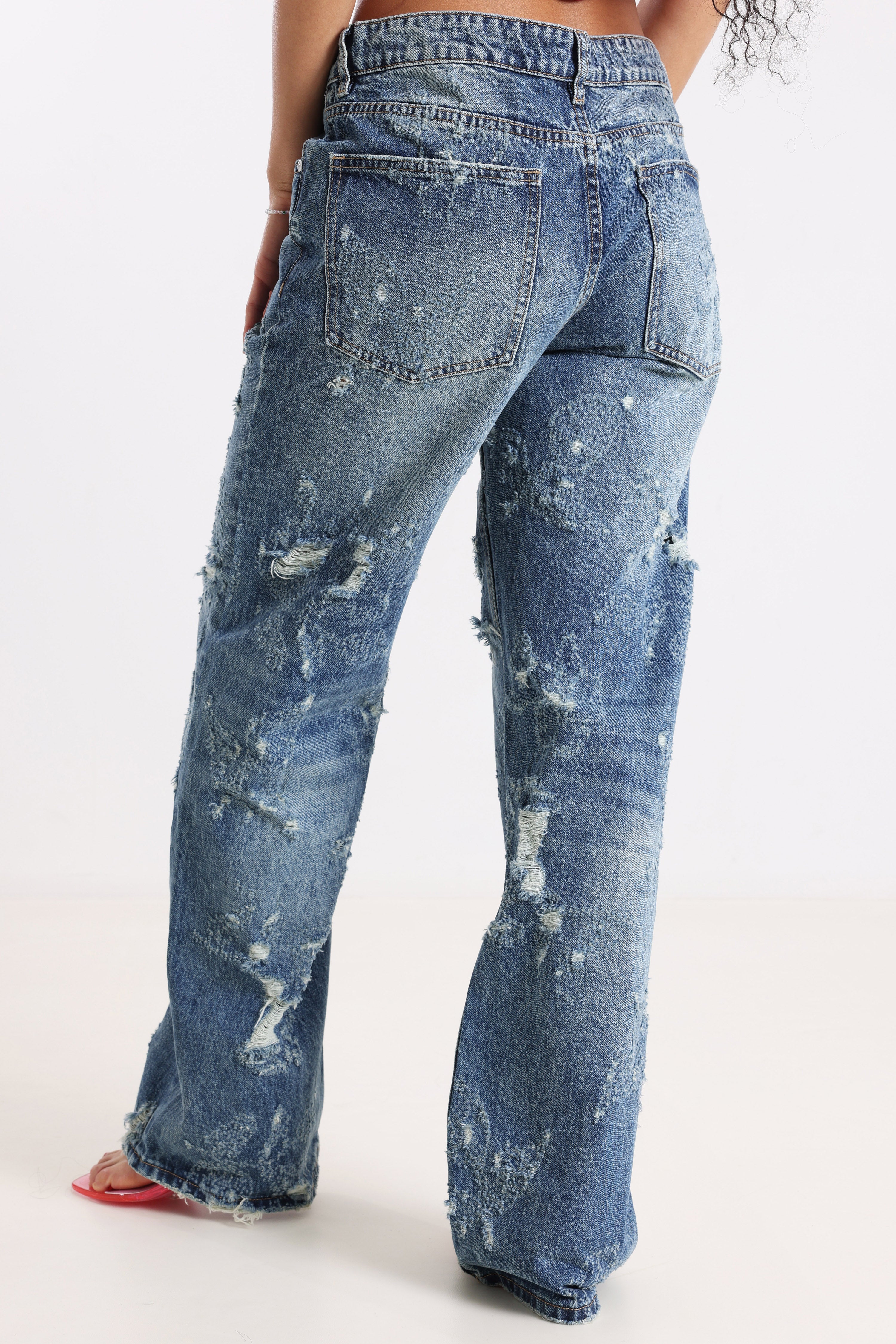 Jean wide leg - Bleu