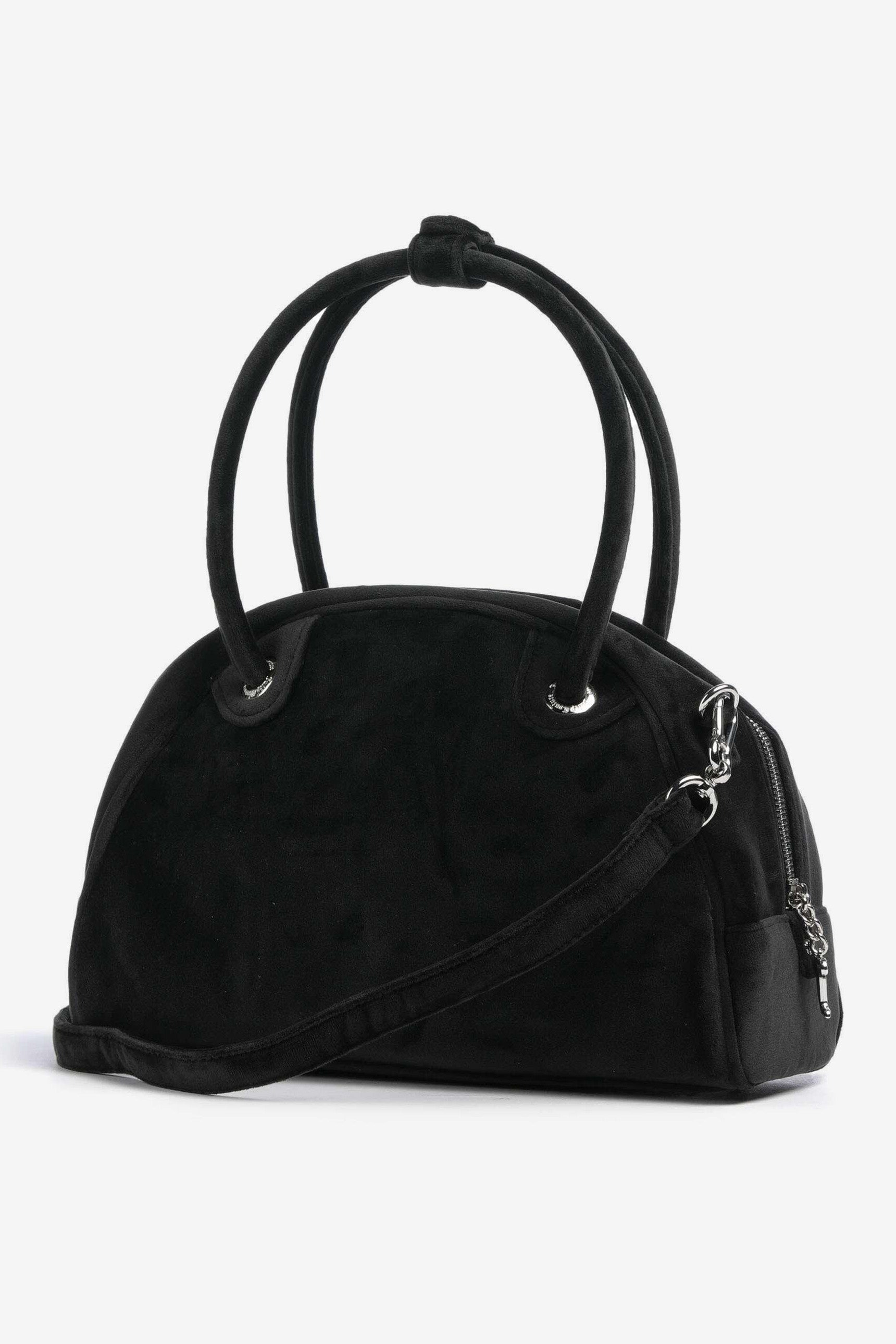 Kimberly sac à main et à bandoulière en velours - Black