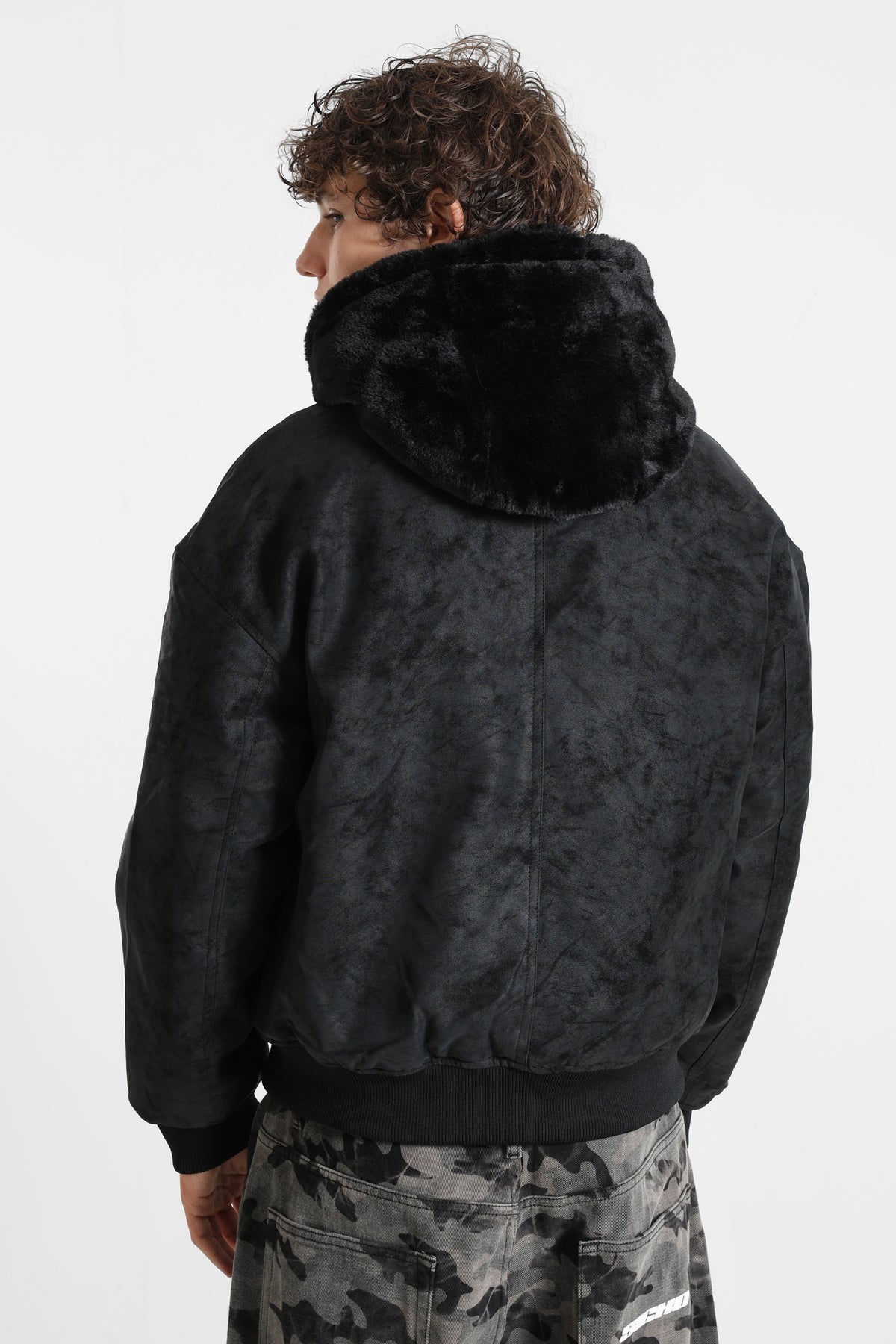 Wende-Bomberjacke - Black