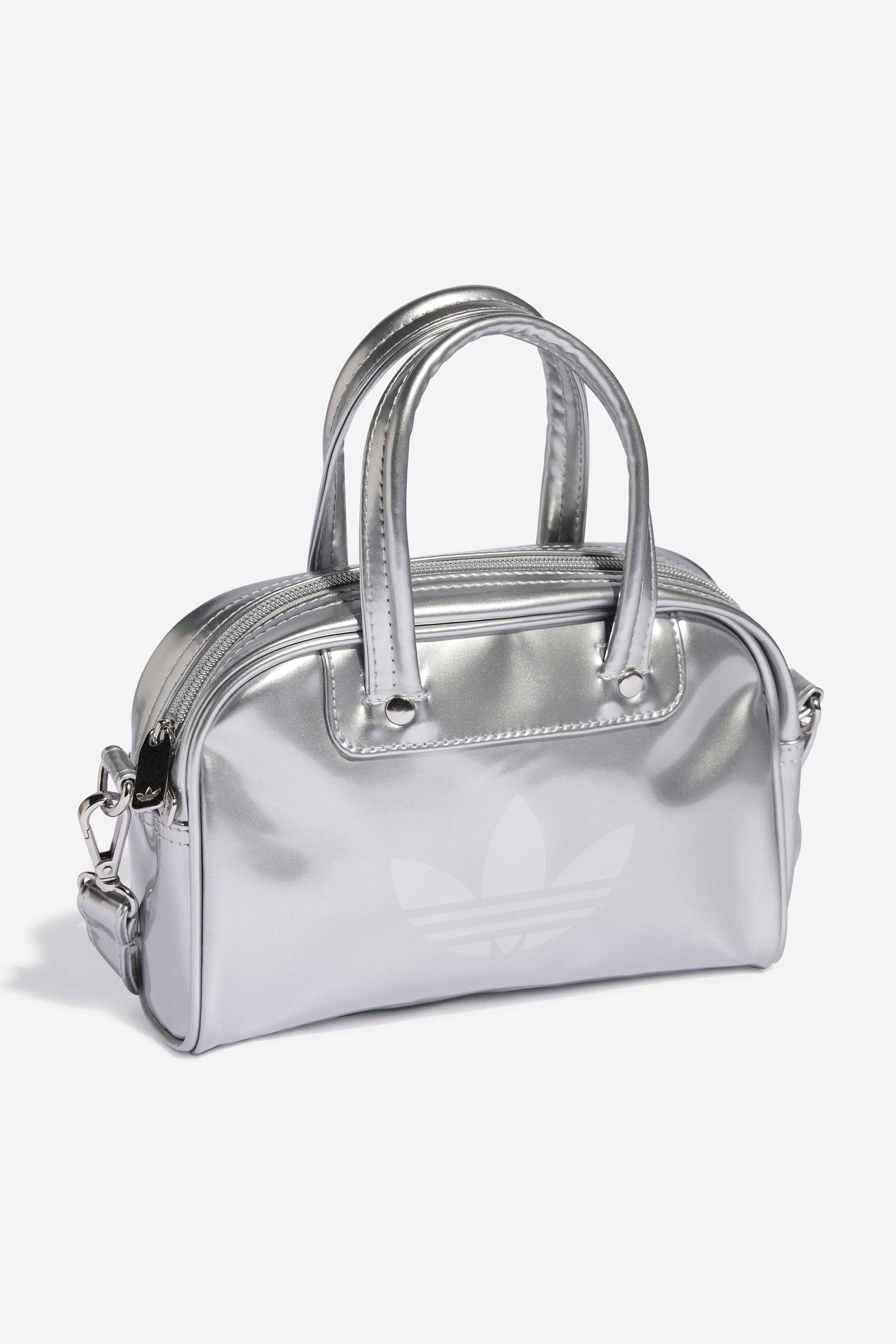 Borsa a mano/tracolla in vinile Adicolor - Argento metallizzato
