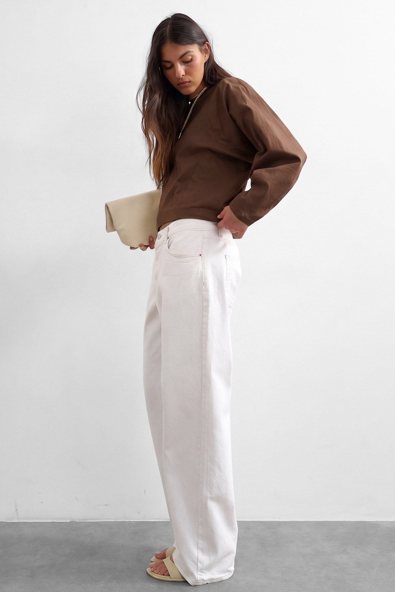 TSROSA Langarmshirt - Chocolate Brown