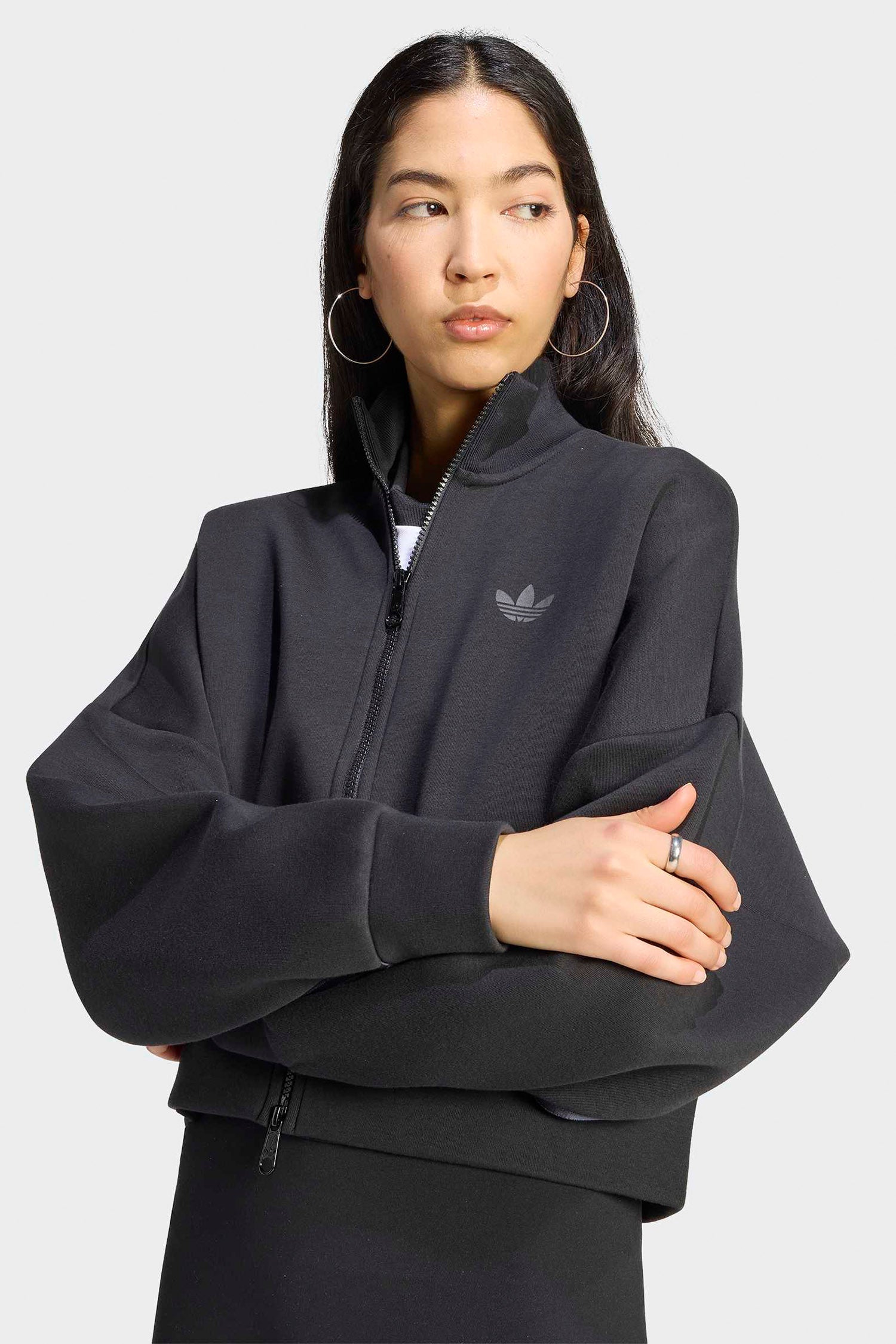 Spacer Sweatjacke - Black
