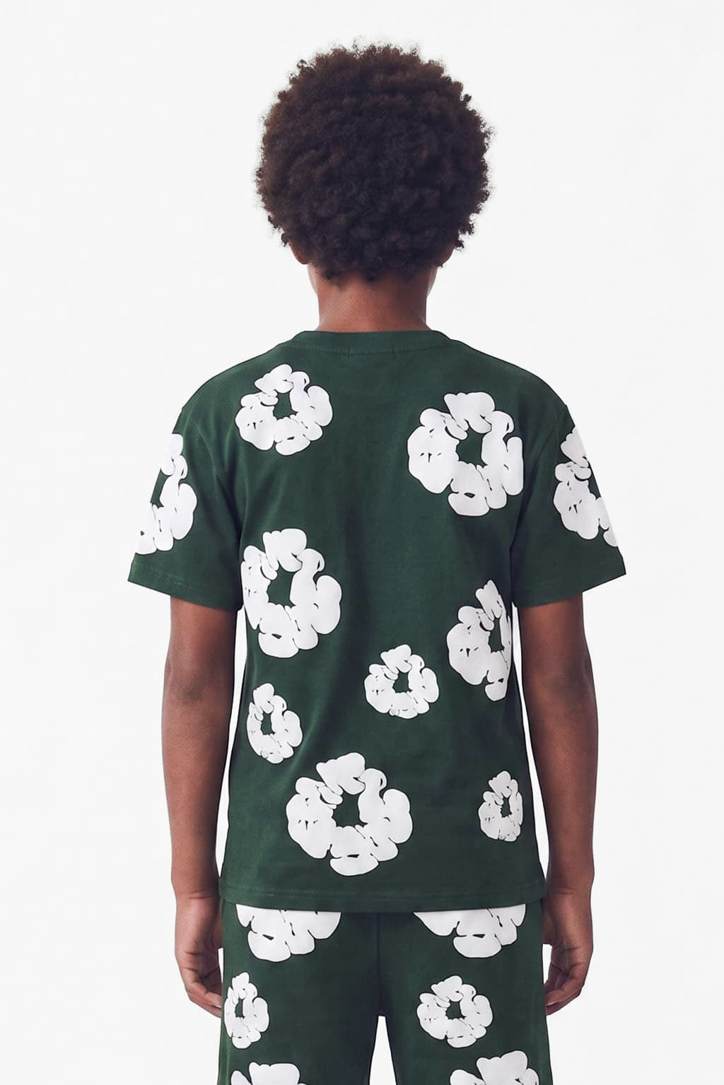 T-Shirt - Forest Green + White