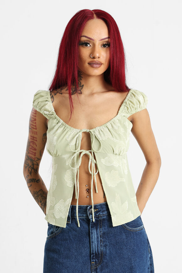 Crop blouse - Sage