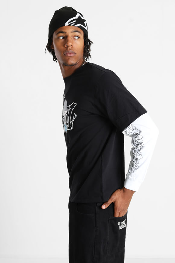 Langarmshirt - Black + White