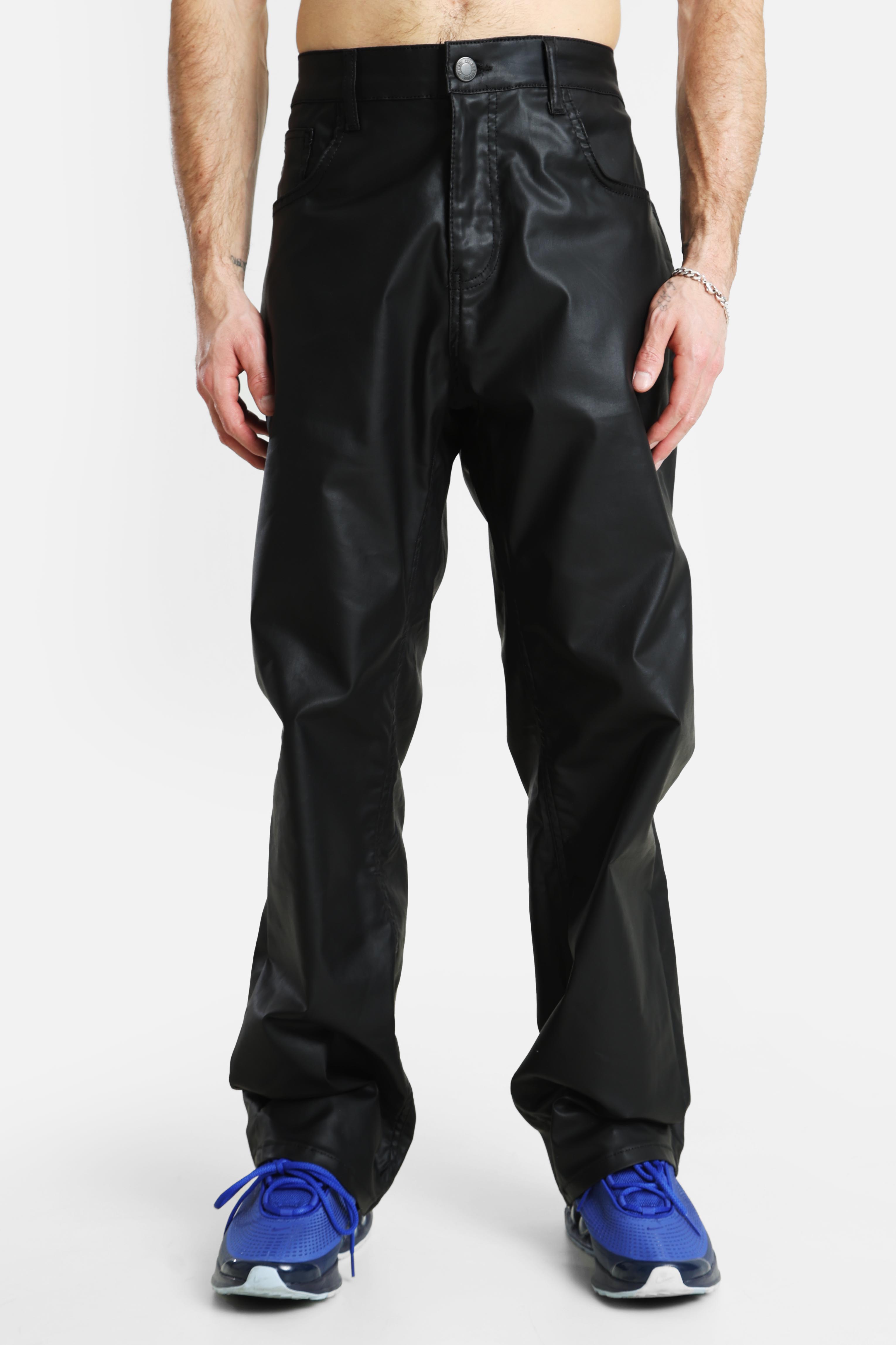 Kunstlederhose - Black