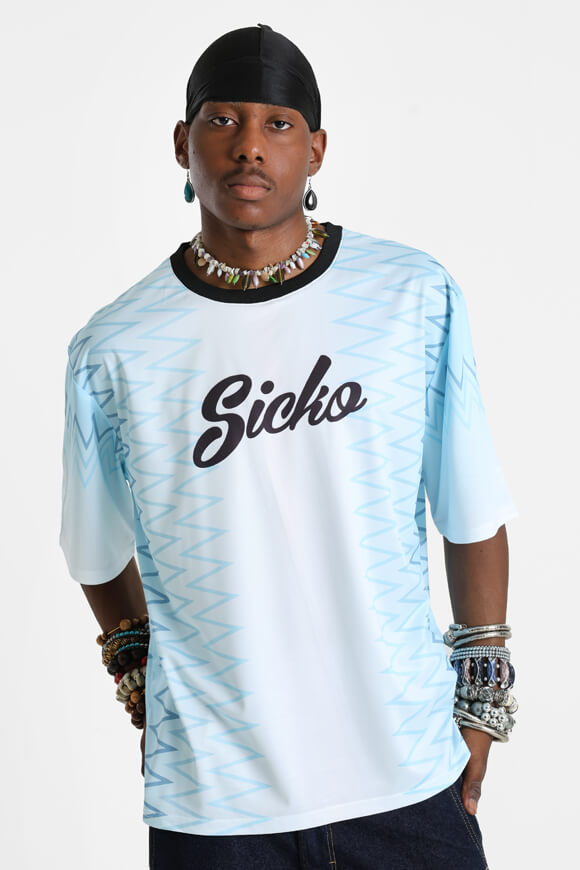 T-Shirt - Weiss + Blau