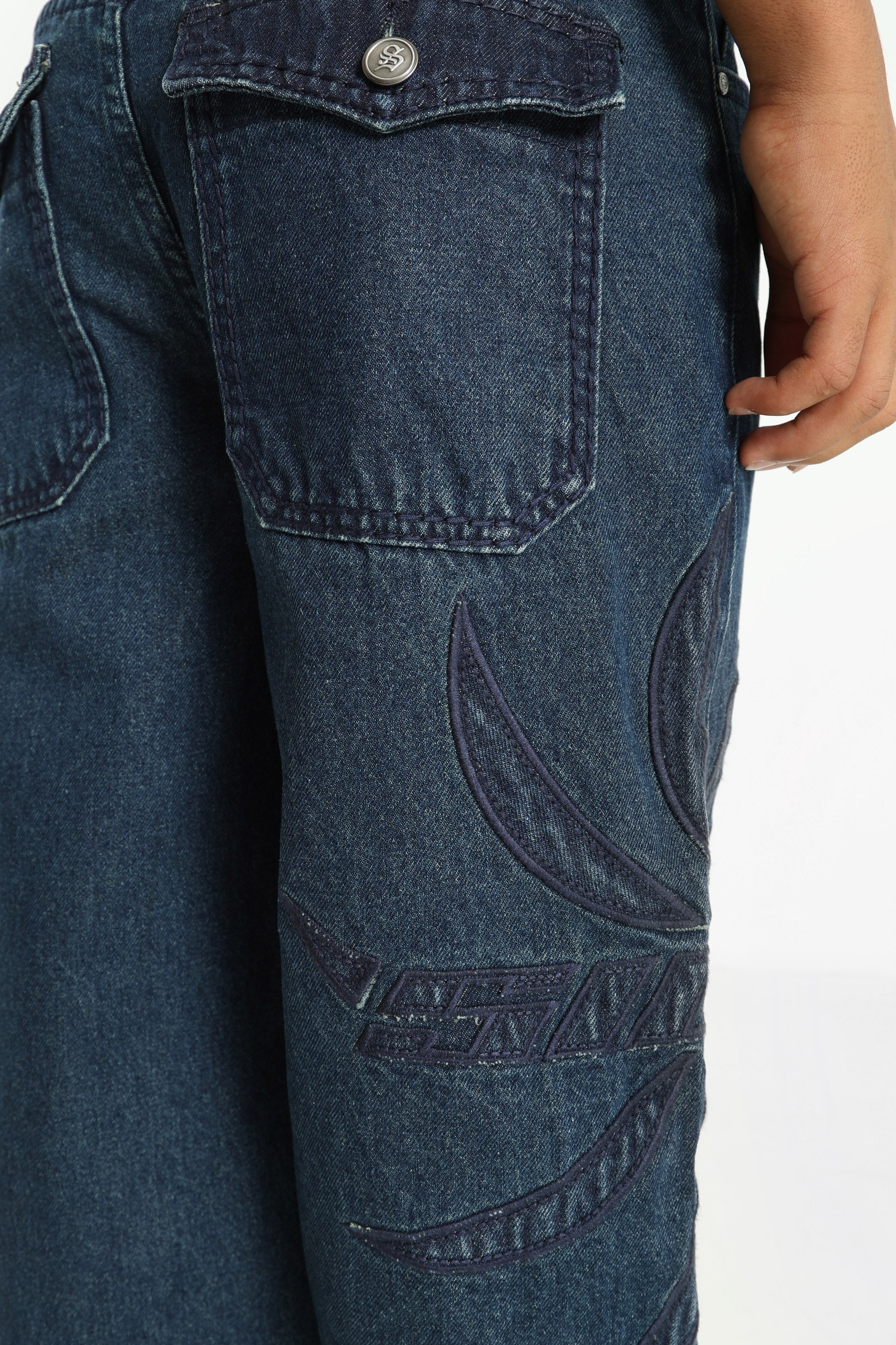Baggy Fit Jeans - Dunkelblau