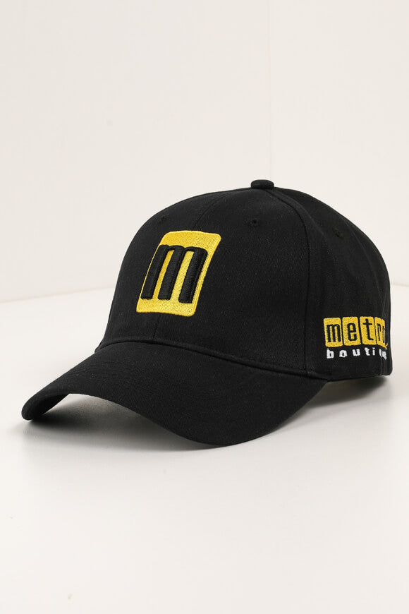 Cappellino con chiusura a strappo - Nero