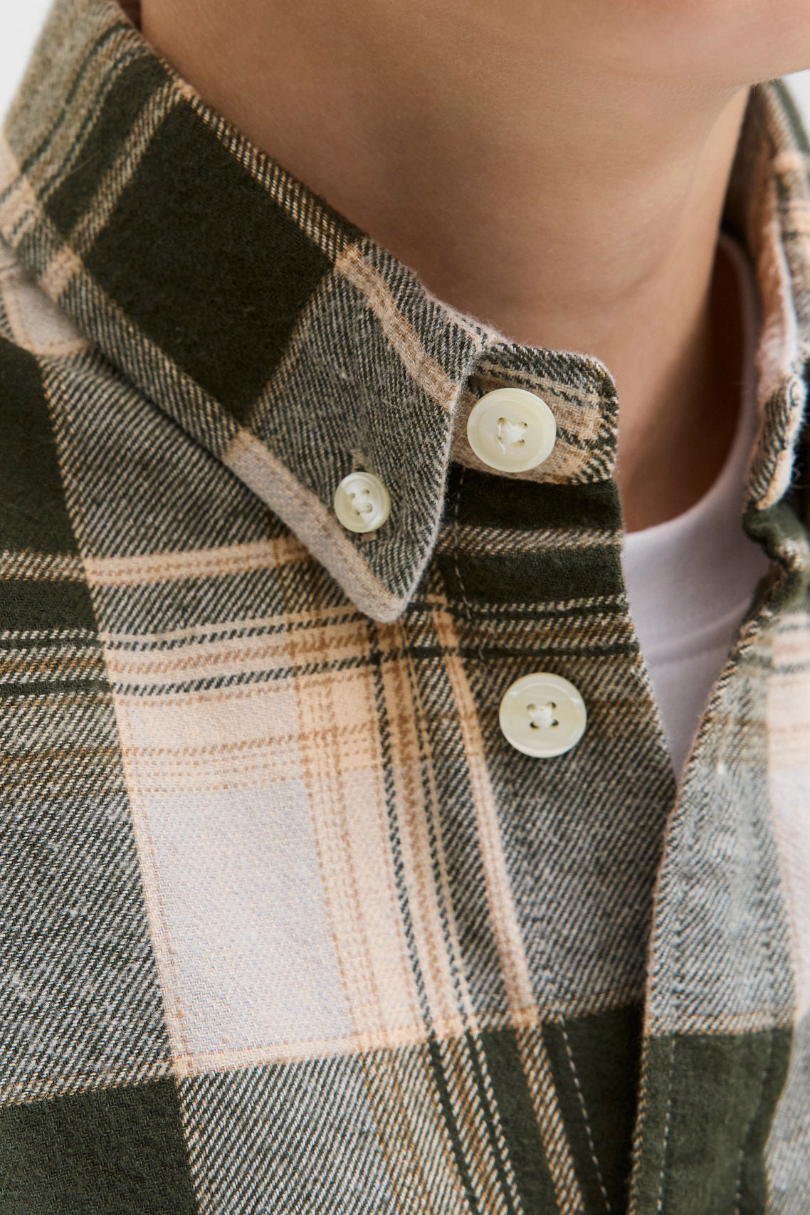 JPRBLUBROOK check shirt - Peat