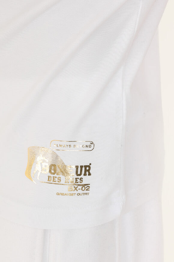 T-shirt - Blanc + Or