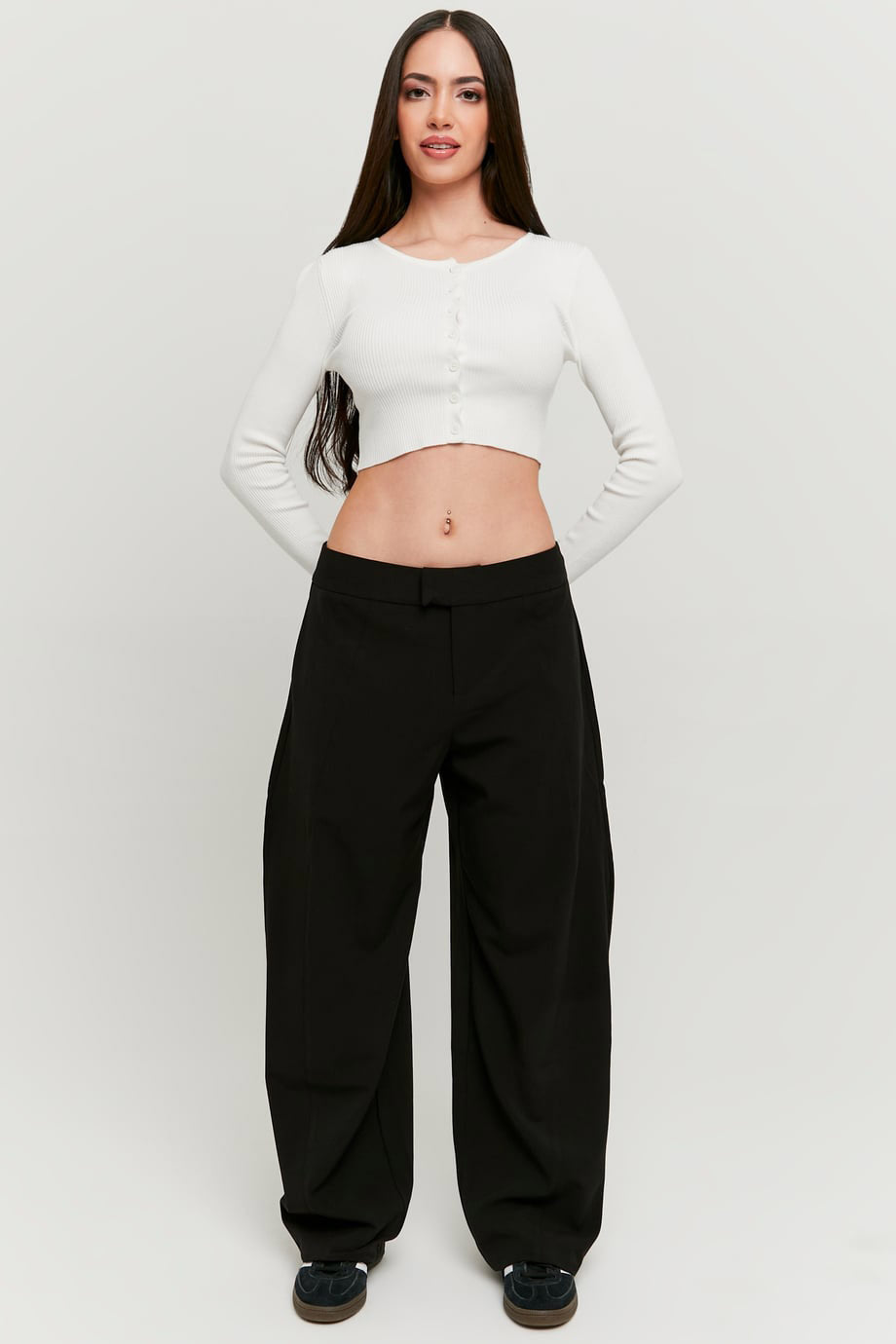 Ballon-Stoffhose - Black