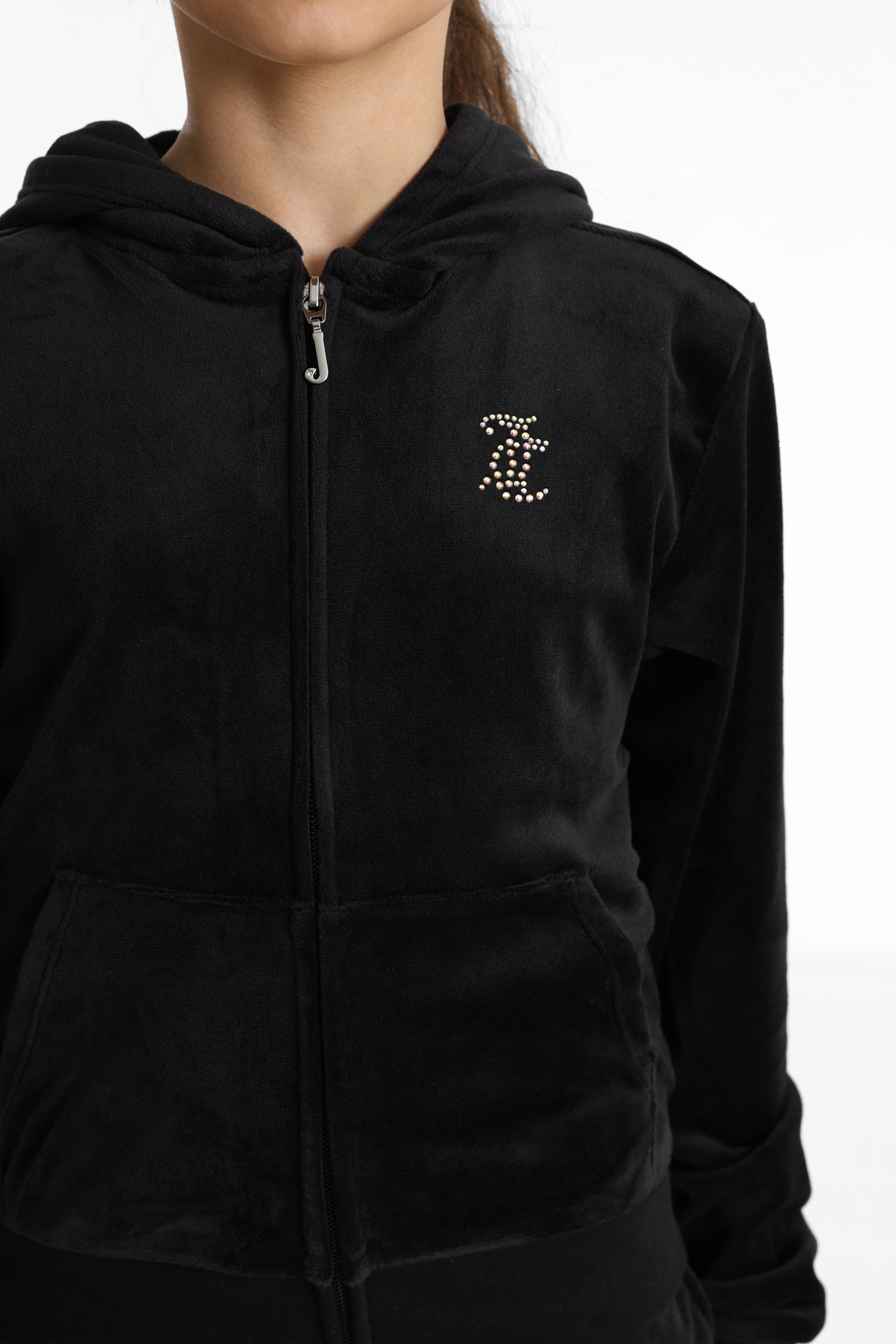 Samt Jacke - Jet Black