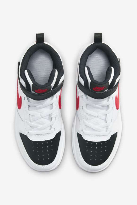 Court Borough 2 Kids Sneaker - White + Black + Red