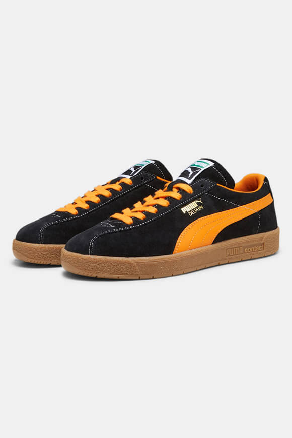 Delphin Sneaker - Black + Pumpkin Pie