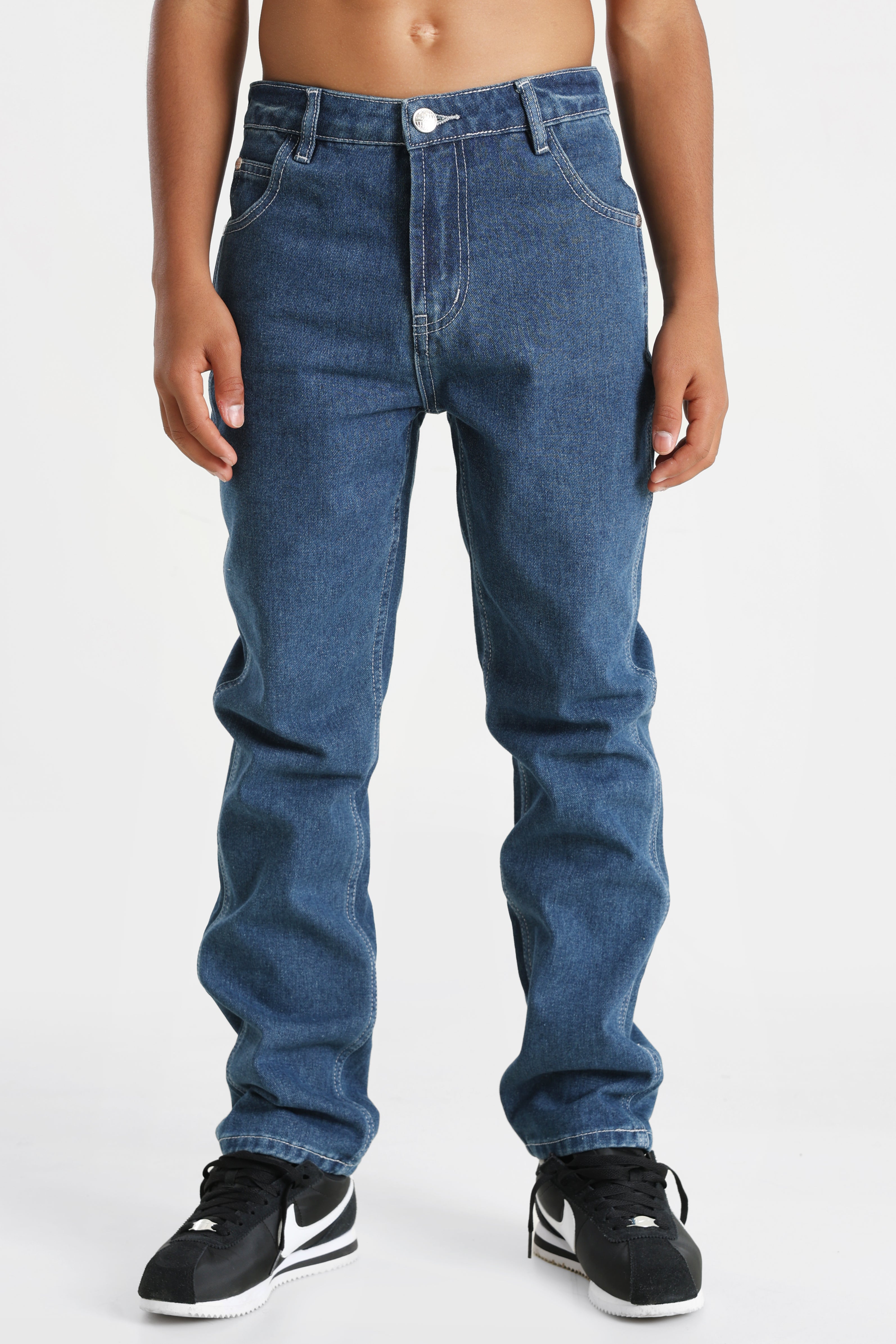 Relaxed Fit Jeans - Blau Denim