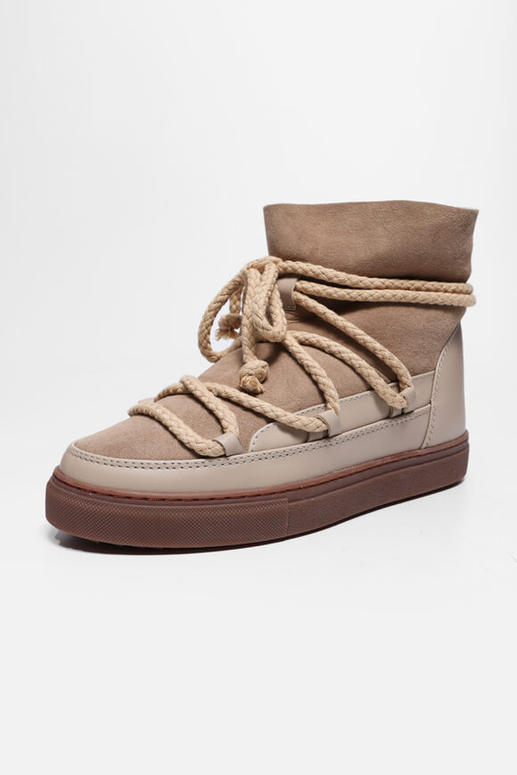 Lined winter ankle boot - beige