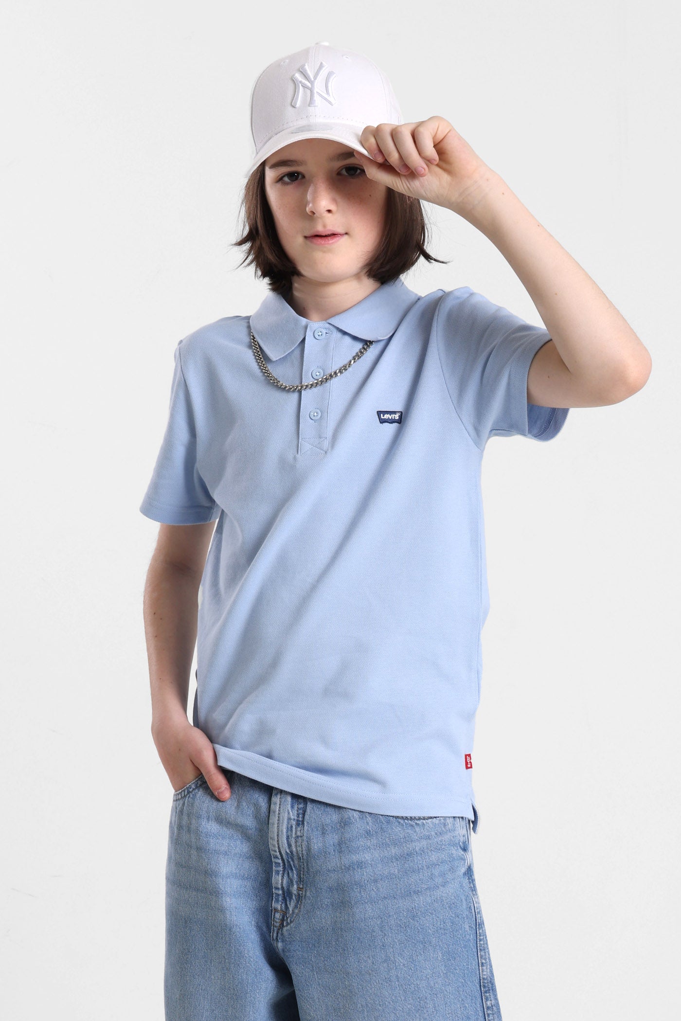 Poloshirt - Chambray Blue