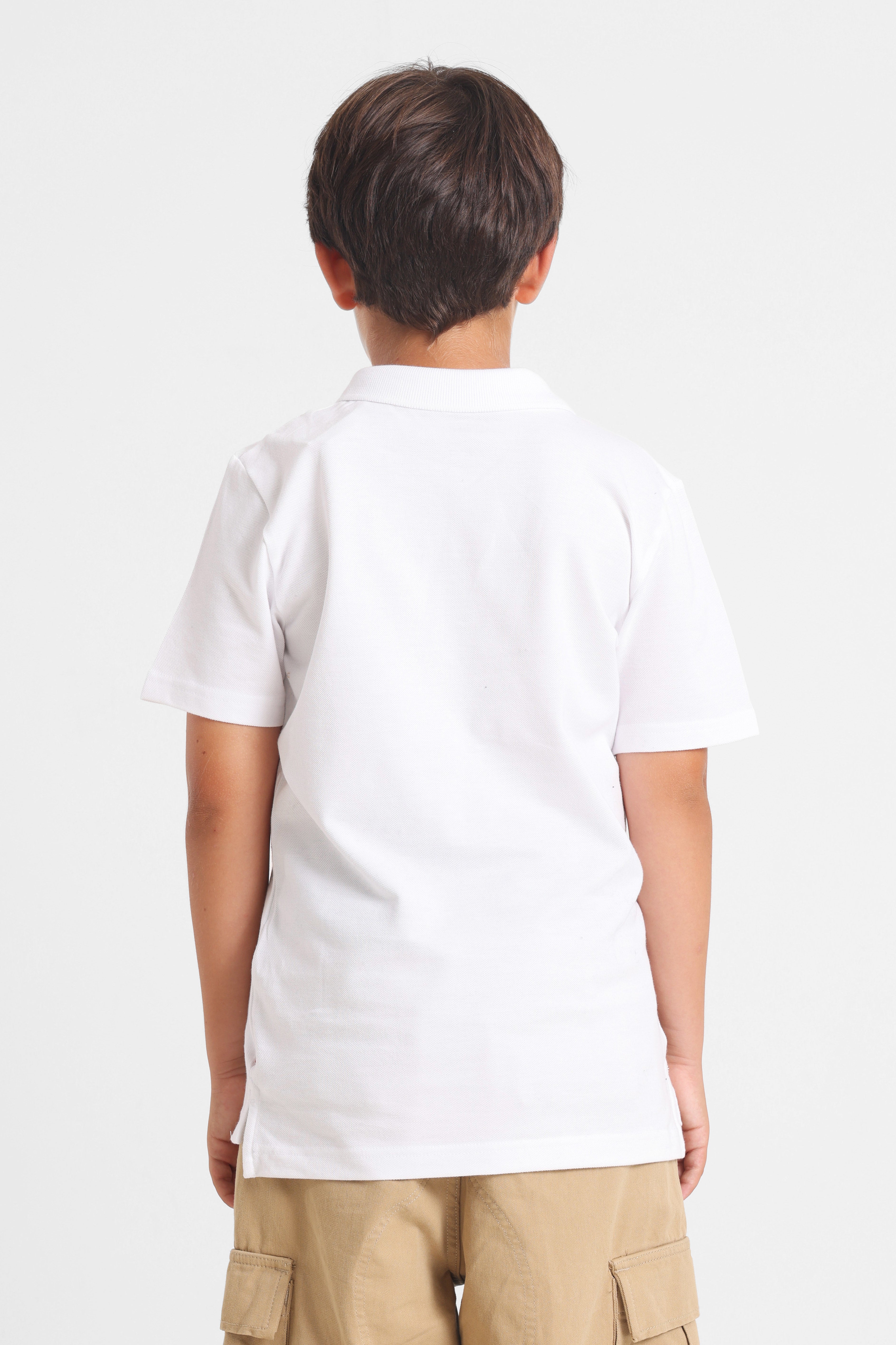 Polo - White + Red