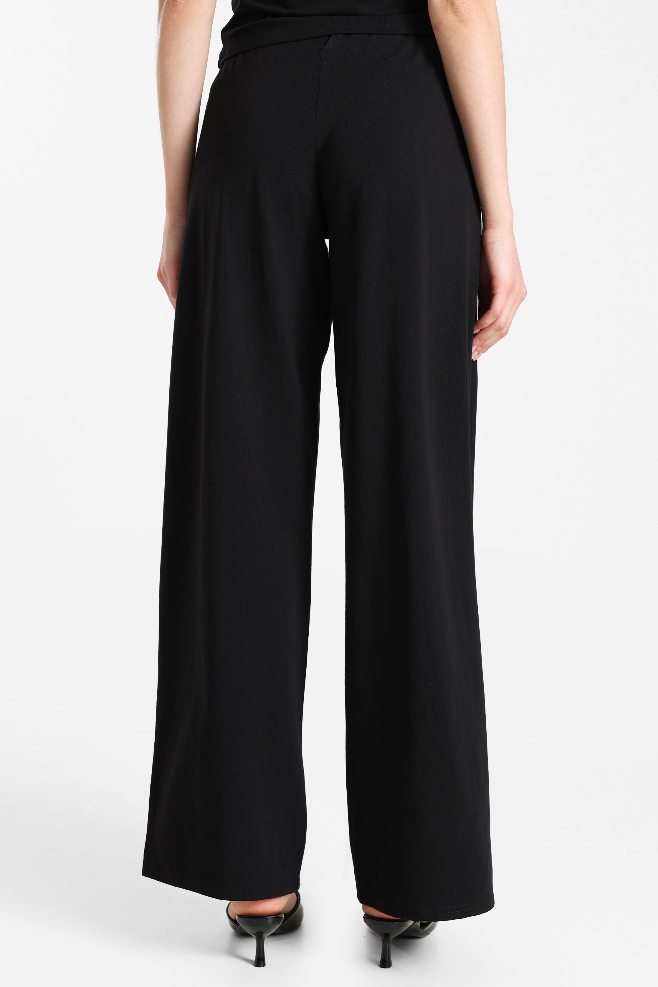 Fabric trousers - Black