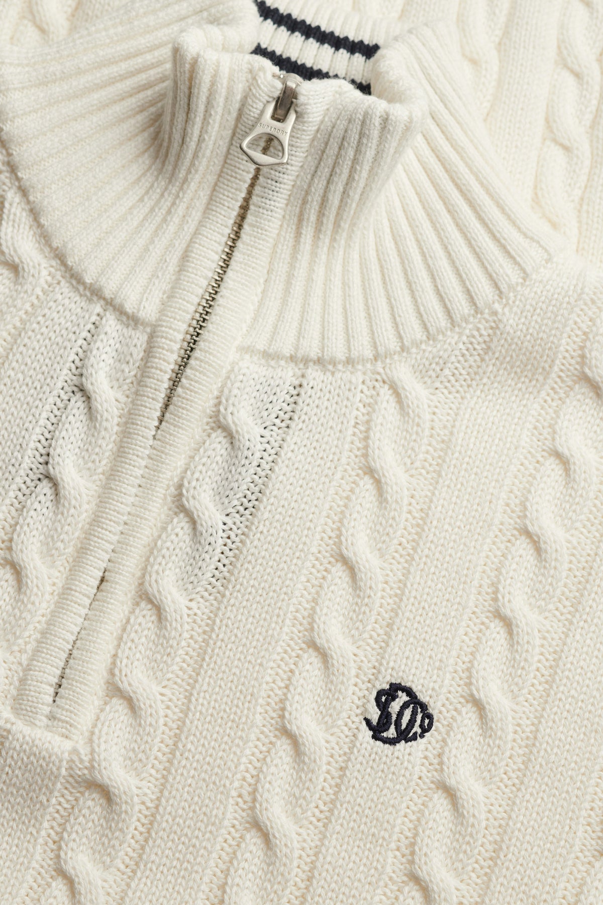 Preppy Strickpullover - Cream