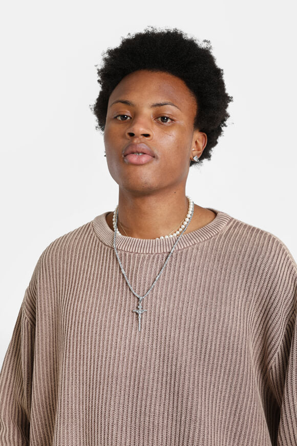 Pull en tricot - Marron clair