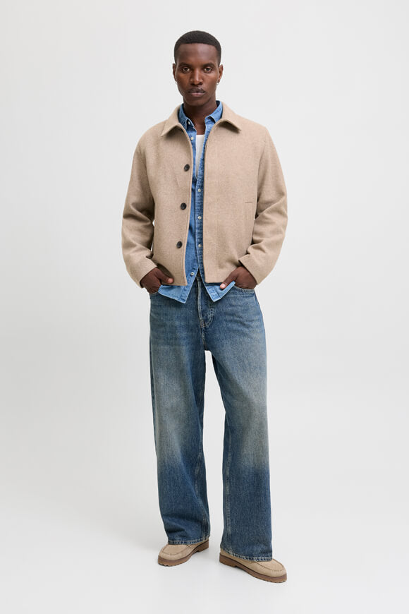 JJEHARRISON manteau court - Greige