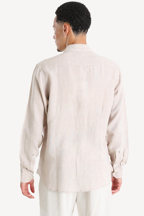 Zed linen shirt - Light Stone