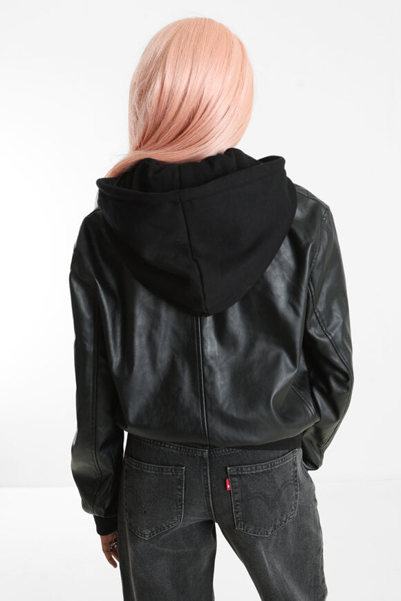 ONLSADIE Veste en similicuir - Noir