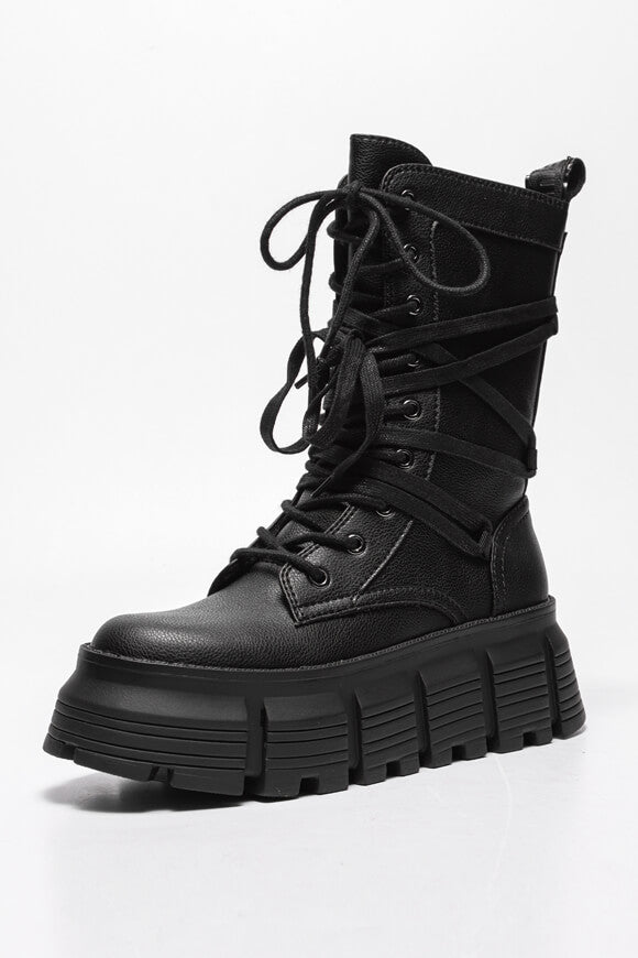 Ava Plateau Winterstiefelette - Black