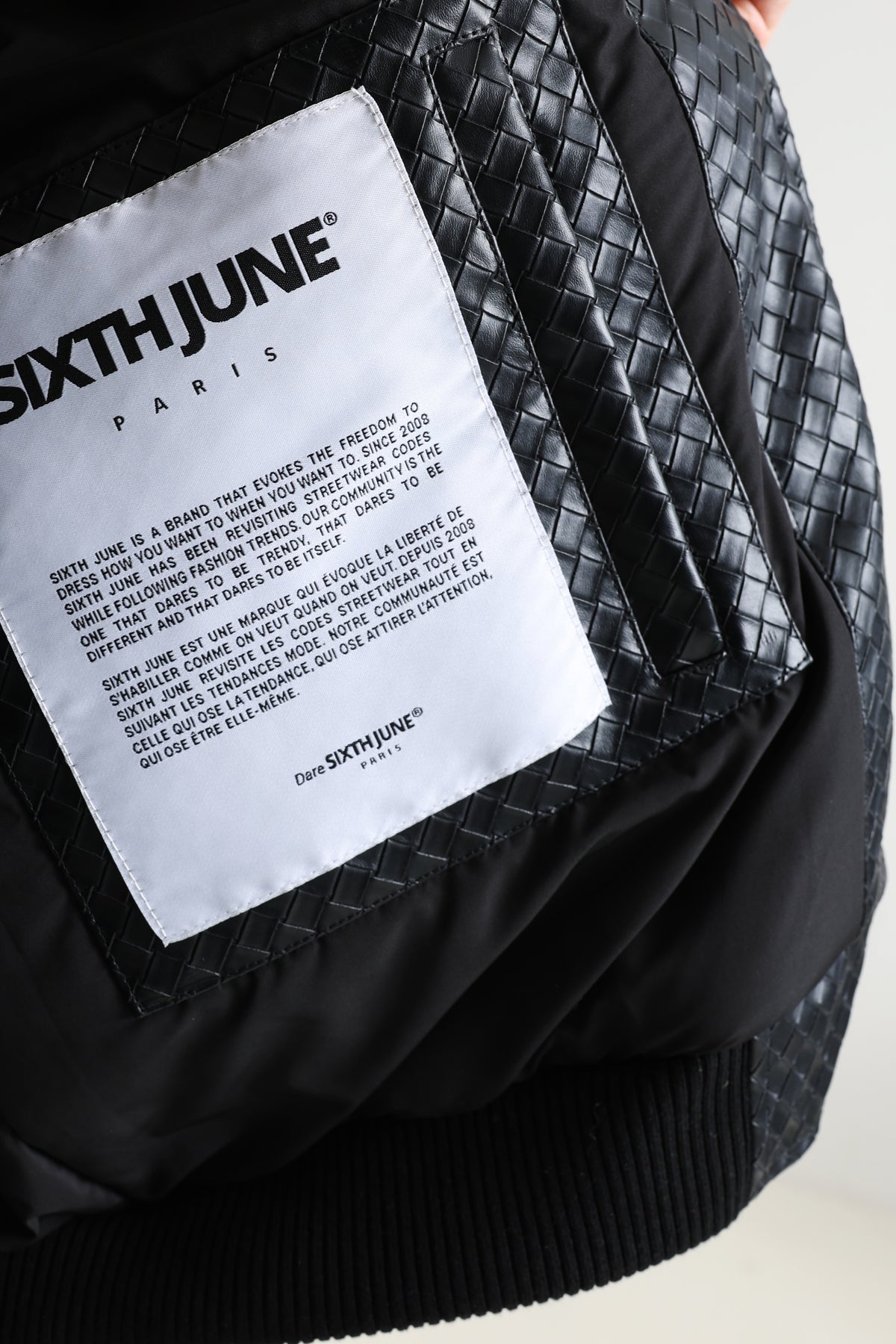 Veste en similicuir - Black