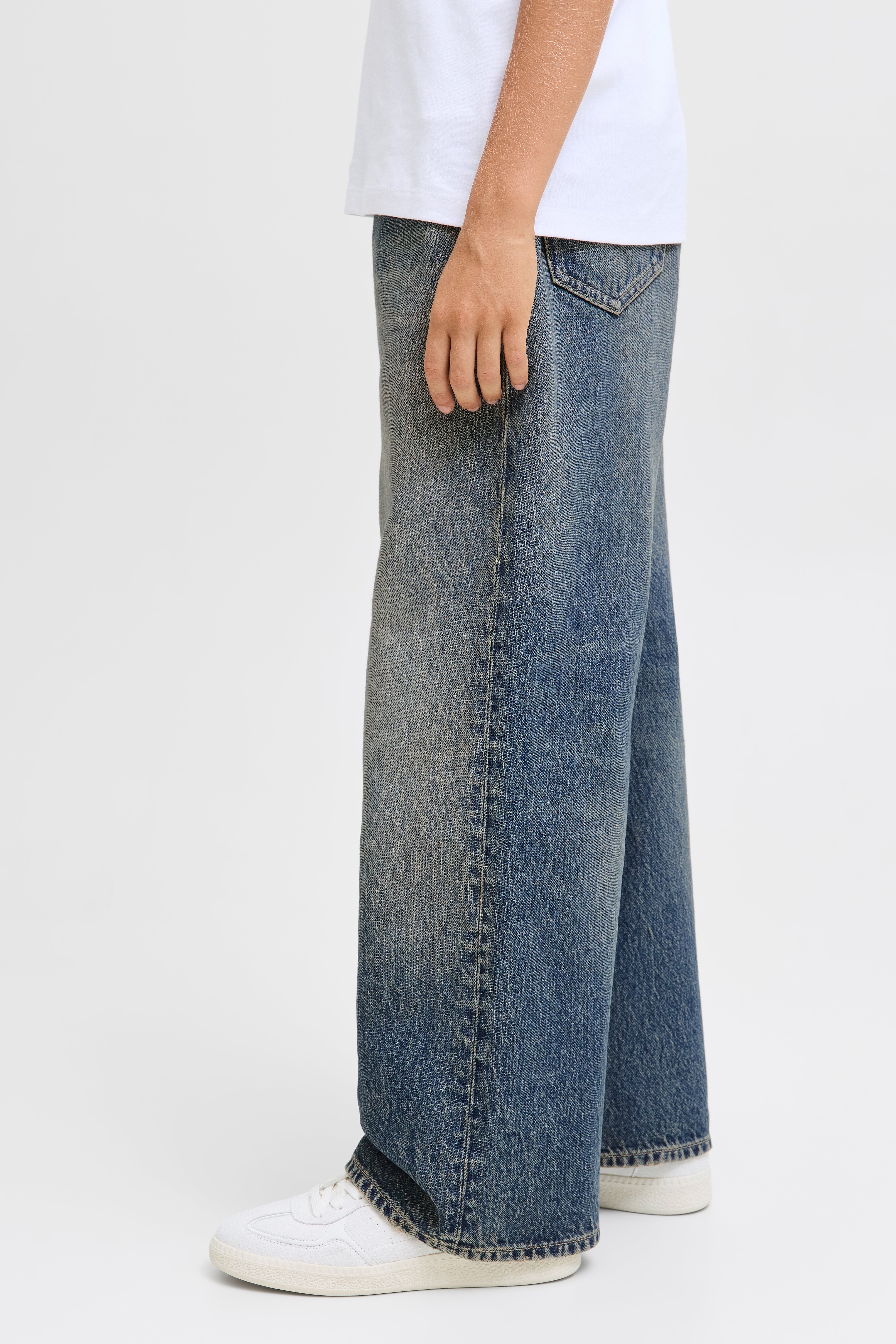 JJIDAVE Baggy Fit Jeans - Dark Blue Used