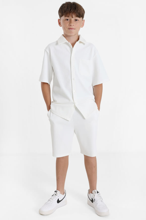 Shirt in structured fabric - Offwhite