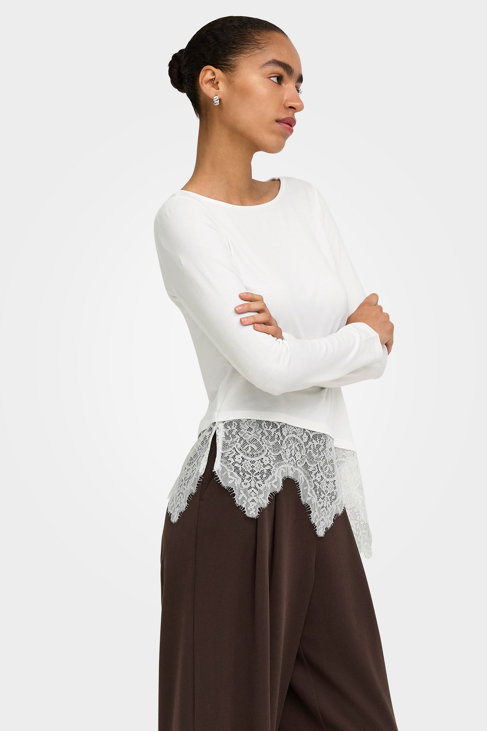 Camicia ONLLAILA a maniche lunghe - Cloud Dancer