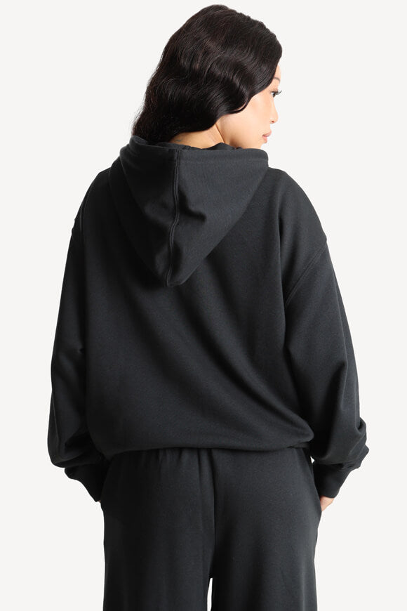Giacca con cappuccio oversize - Nero