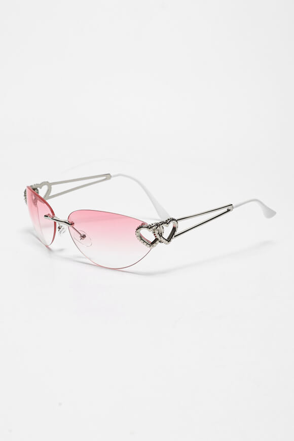 Sonnenbrille - Silver + Pink