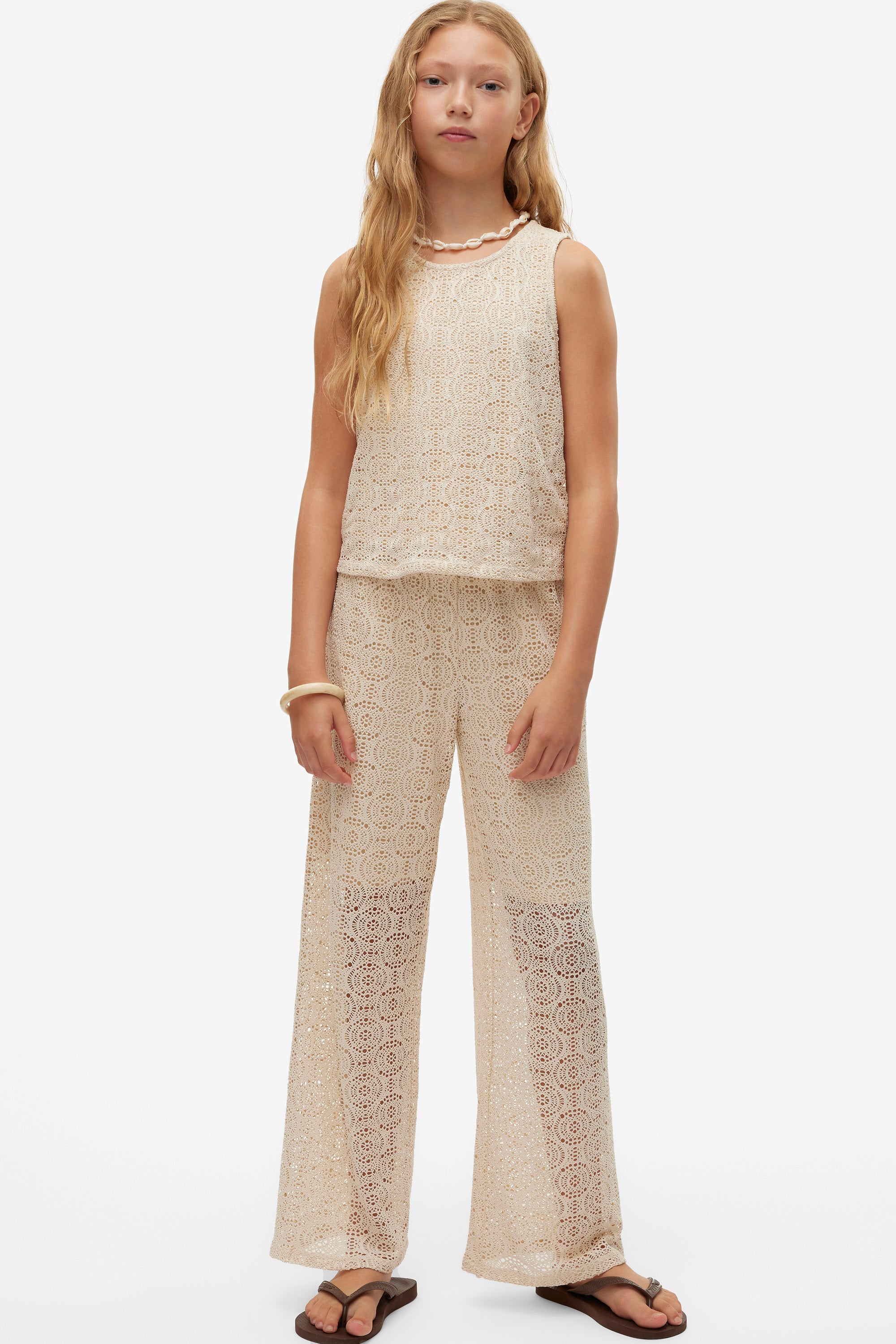 VMMAYA Hose mit Lochmuster - Birch