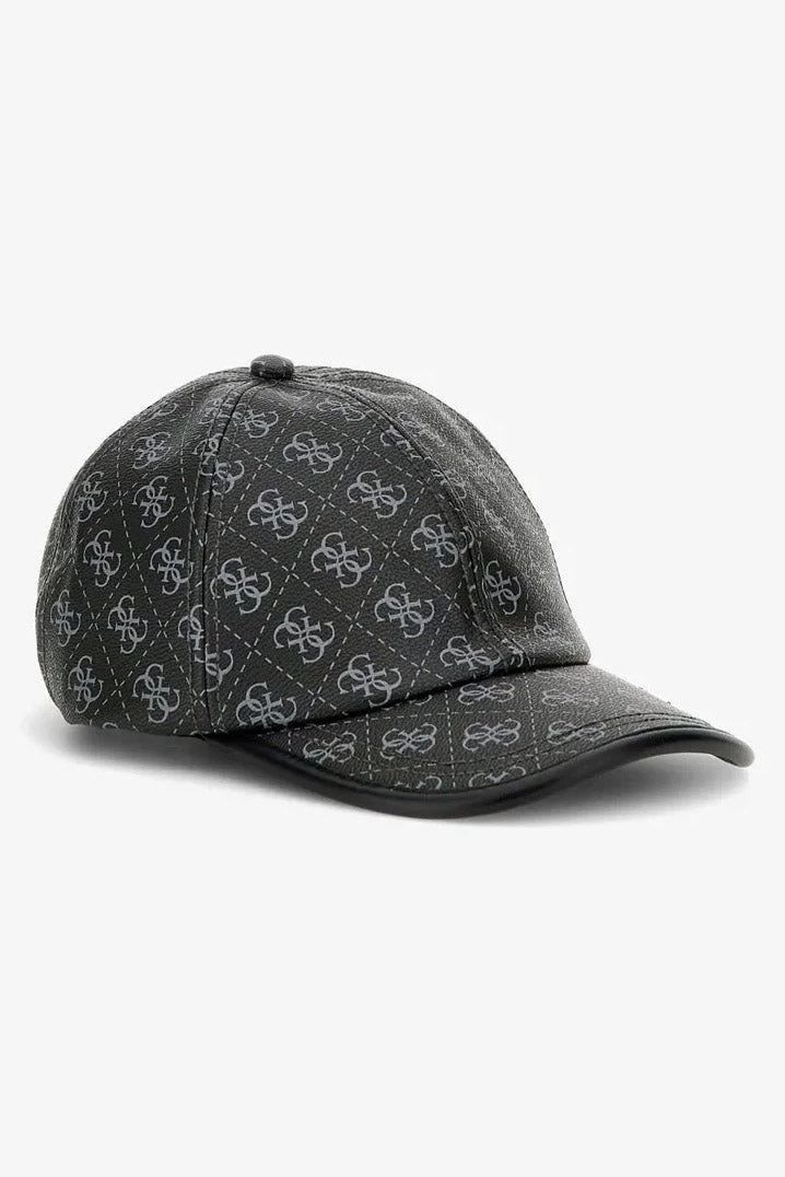 Kunstleder Cap / Dornschnalle - Black