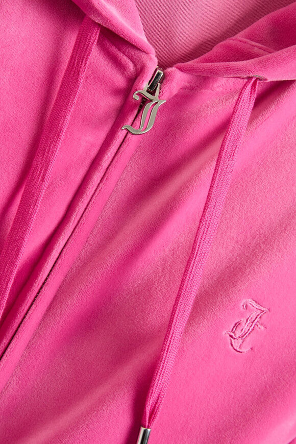 Robertson Samt Crop Jacke - Very Berry