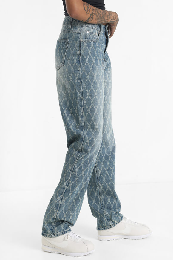 Straight Leg Jeans - Blau