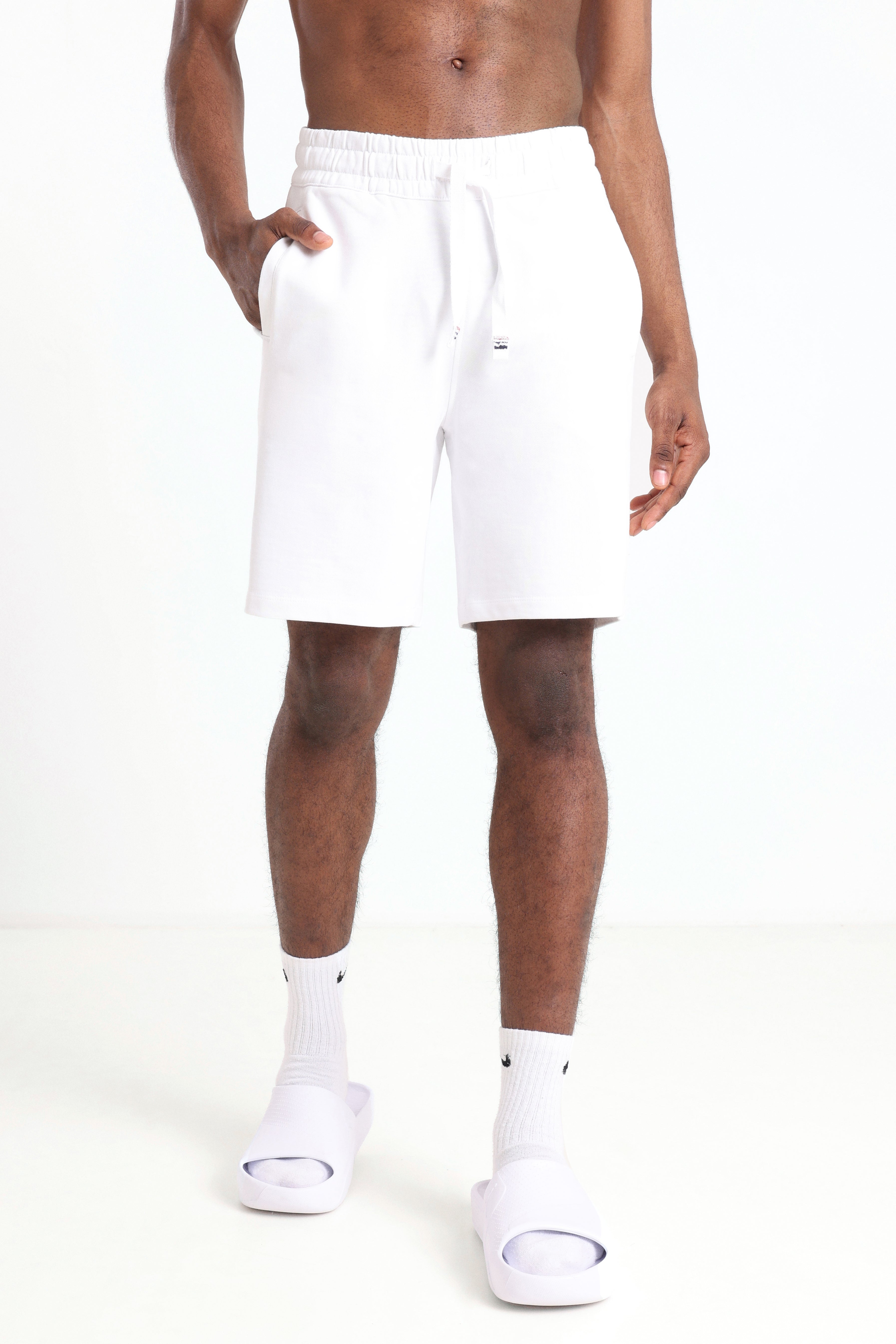 Bald Sweatshorts - White