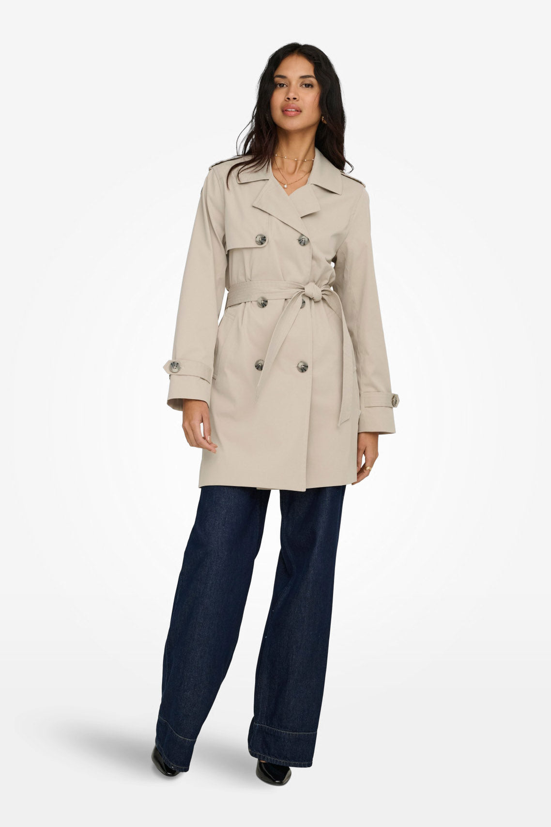 ONLDISA Trenchcoat - Island Fossil