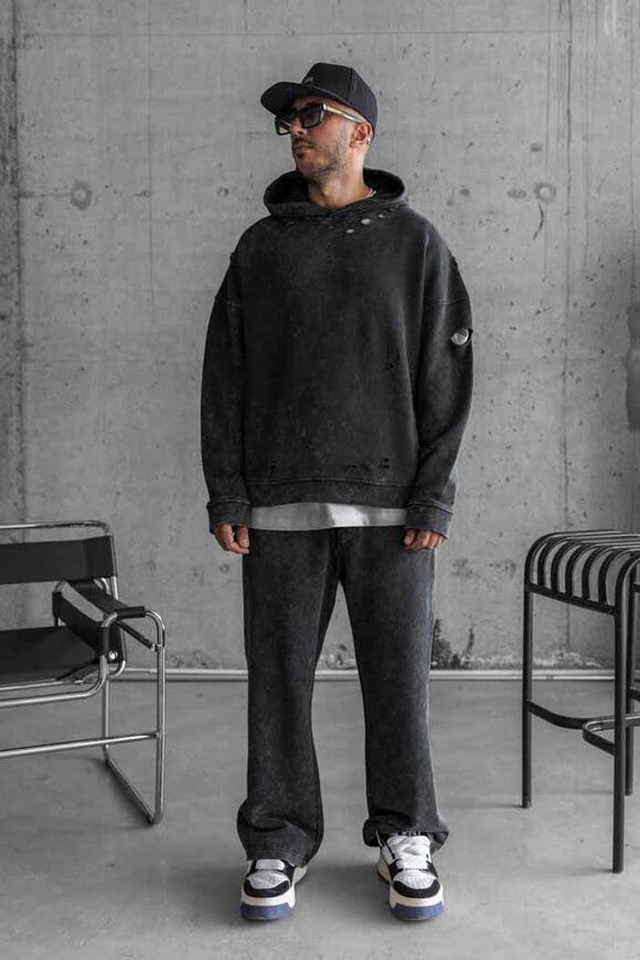 Kapuzensweatshirt - Black