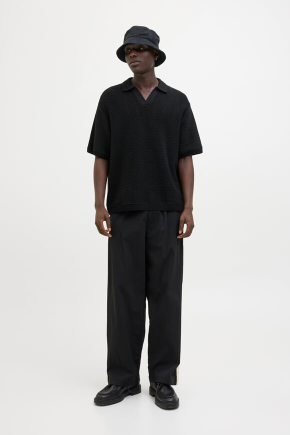 JORPAROS polo en tricot - Black